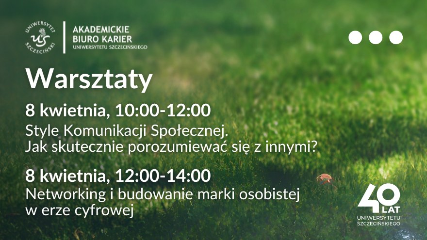 Rozwijaj swoje kompetencje – weź udział w warsztatach podczas Giełdy Pracy!